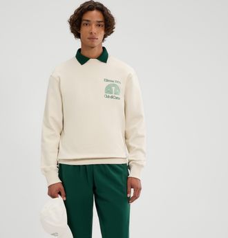 Ellesse Mannen Club Di Corsa Hoodie (Off White)