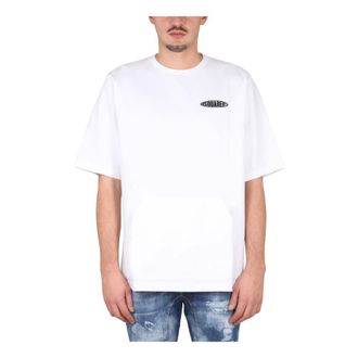 Dsquared2 D2 Surf Board T-Shirt - male - Dsquared2 - T-Shirts - White - M - Tops