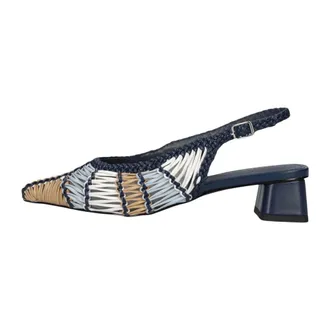 Notre-V D25409 Slingbacks - Dames - Schoenen - Veelkleurig - Maat: 40 EU Linnen