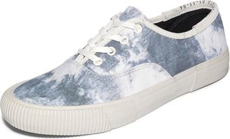 AllSaints AllSaints Lex Sneakers Mens Gray White Canvas Low Top Platform Shoes GAL94