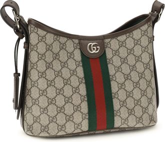 Gucci Womens Small Ophidia Shoulder Bag Old B.e.ver-N.ac-Vrv Polyurethane; Cotton Handbags B.e.ver/n.ac/vrv Hand