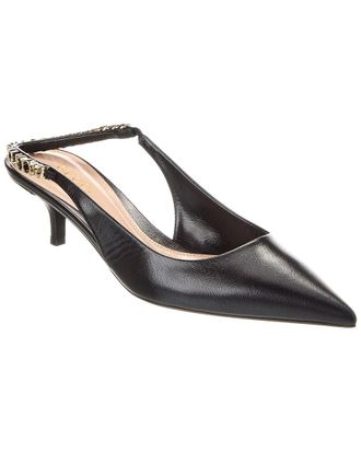 Gucci Signoria Leather Slingback Pump