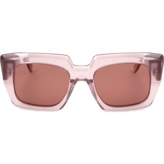 Retro Superfuture 52mm Square Sunglasses in Pink at Nordstrom Rack