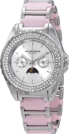 Akribos XXIV Multifunction Silver Dial Ladies Watch AK961SSPK