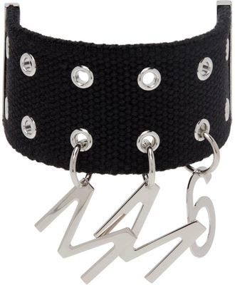 【関税&送料込】Maison Margiela Rigid Logo Bracelet MM6 Maison Margiela logo-engraved Chain Bracelet | Silver