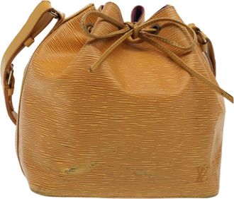 Louis Vuitton Noé Yellow Leather Shoulder Bag (Pre-Owned)