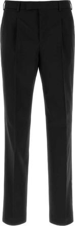 Pantaloni Torino Black Tailored Pleated Pants
