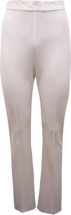 Pinko Mandarino Pantalone - Dames - Slim Fit Broeken - Wit - L - Broeken