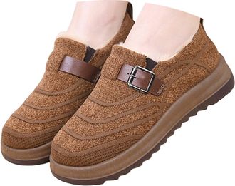 Generic Womens Winter Snow Boots Ladies Boots Soft Comfortable, Thick fur Lined Women Warm Comfy Hiking Booties Suitable for Various Outdoor Activities (Brown