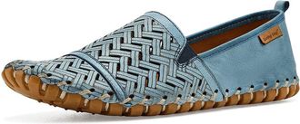 Spring Step Kapri Womens Slippers Blue : EU 42 (US Womens 10.5-11) M, Leather