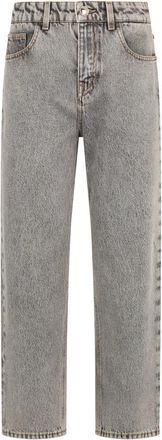 Moorer Straight Jeans - Dames - Regular Fit Jeans - Grijs - W27 - Katoen - Jeans
