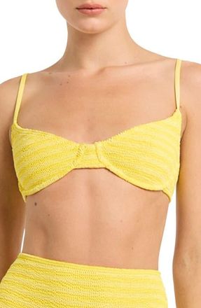 Bond-Eye Gracie Underwire Bikini Top in Limoncello Stripe at Nordstrom