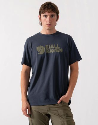 Fj&auml;llr&auml;ven Mens Fjallraven Logo Mens T-Shirt - Navy 560 - Black - Size: 38