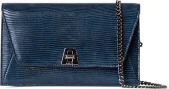 Akris Anouk Lizard Embossed Suede Crossbody Bag in 778 Admiral Blue at Nordstrom