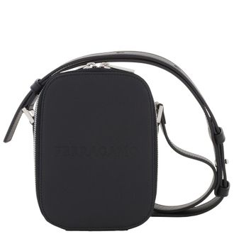 Ferragamo Logo Embroided Shoulder Bag