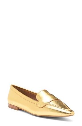 Linea Paolo Marlys Pointed Toe Flat in Gold at Nordstrom Rack, Size 5.5