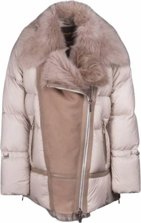 Moorer Womens Down Jacket In Brown