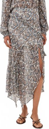 Veronica Beard Eleonora Skirt In Dove Multi