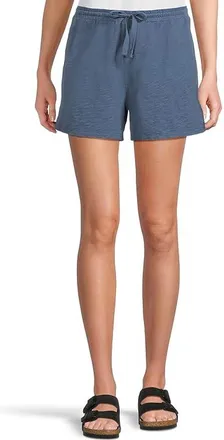 Mod-o-doc Easy Pull-On Shorts With Drawstring Womens Shorts Pacific Blue : LG 4, Cotton