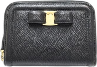 Ferragamo Leather Coin Purse/Coin Case (Pre-Owned)
