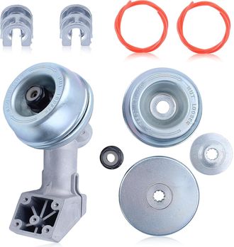 Elle Kit De Cabezal De Caja De Engranajes Aumel Para Desbrozadora Stihl Fs120 Fs130 Fs200 Fs250 Fs90 Fs100 Fr130 Fr220 Con Cuerda De Paja Y Lazo De Alumini