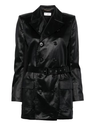 Saint Laurent: Black Coats now up to −67% | Stylight