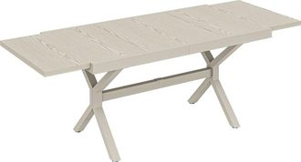 OUTSUNNY Mesa jard&iacute;n extensible 214x85x73 cm gris claro