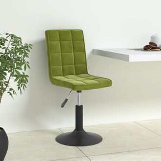 vidaXL Sillas De Comedor Giratorias 4 Uds De Terciopelo Verde Claro Vidaxl