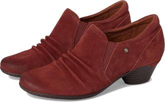 Cobb Hill Lucy High Womens Heels Red Suede : 7.5 B - Medium