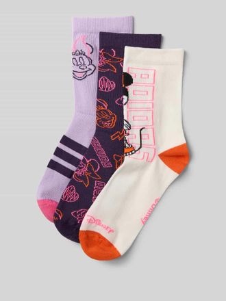 adidas Socken im Allover-Look im 3er-Pack in Flieder, Gr&ouml;&szlig;e 35-38