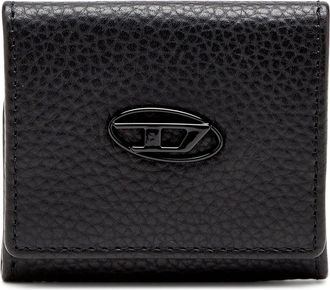 Diesel Coin purse in grainy leather - Small Wallets - Man - Black