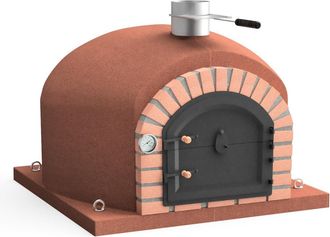 Movelar Horno De Le&ntilde;a Exterior De Obra Gran Can&aacute;ria (burdeos - 100 X 100 X 65 Cm) - Horno De Obra Tradicional Para Exteriores, Cocci&oacute;n Al Fuego, Aislado Con C