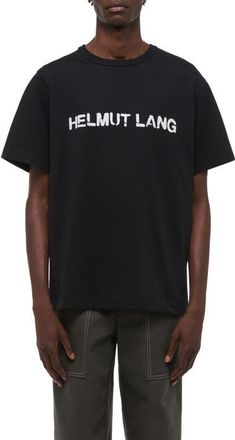 Helmut Lang Heavyweight Stencil Logo Graphic T-Shirt in Black at Nordstrom, Size X-Large
