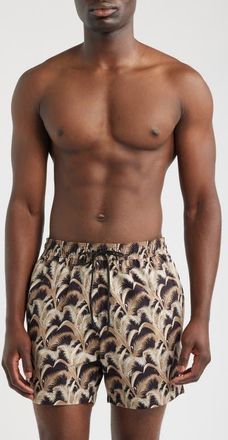 BOSS Pike Swim Trunks in Black at Nordstrom, Size Xx-Large