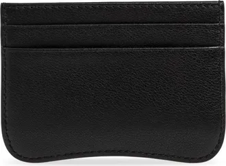 Ami Leather Card Holder, Unisex, Black