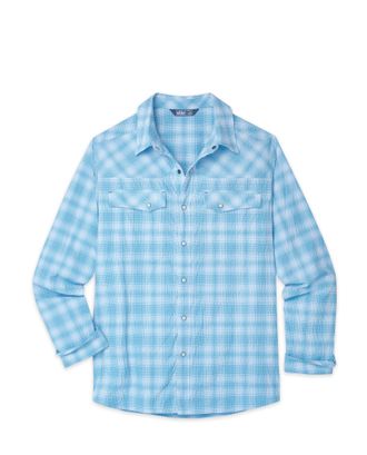 Stio | Mens Eddy Coast Shirt Long Sleeve, Size Extra Extra Extra Large in Cloudless Plaid