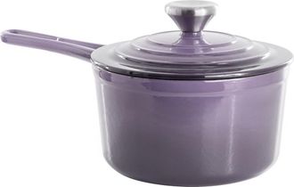 MegaChef 2 Quart Enameled Cast Iron Sauce Pan in Purple at Nordstrom