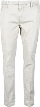 Dondup Slim-Fit Beige Trousers with Minimalist Design