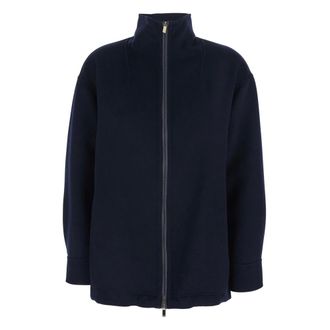 Max Mara Zip-throughs, female, Blue, Size: XS Pino