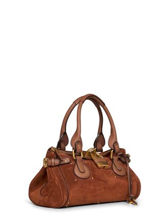 Chlo&eacute; Womens Handbag Paddington Vintage Brown Calf Leather Handbags Hand Bags
