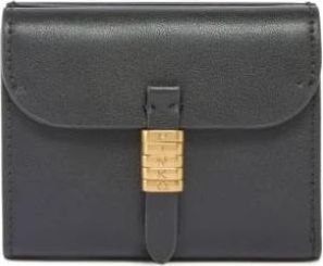Pinko Saddle Wallet - Dames - Portefeuilles - Zwart - ONE Size - Leer - Accessoires