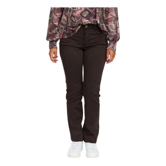 2-Biz Slim-fit Broeken - Dames - Slim Fit Broeken - Bruin - 3XL - Leer - Broeken
