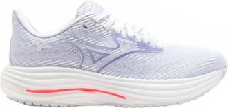 Mizuno Womens Wave Rider 29 Shoe In White/icelandic Blue