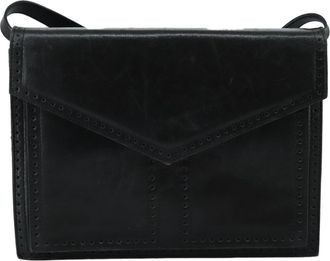 Saint Laurent Black Leather Shoulder Bag (Pre-Owned)