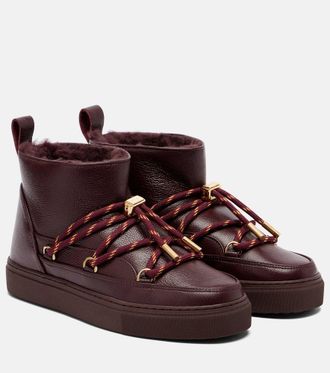 INUIKII Full Leather Gloss leather snow boots