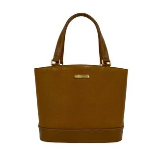 Burberry Brown Leather Handbag Tote Bag (Pre-Owned)