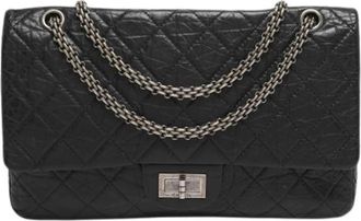 Chanel Pre-owned Vintage leren schoudertas - Dames - Vintage Schoudertas - Zwart - ONE Size - Leer - Vintage