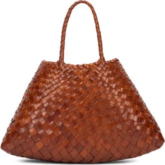 Dragon Diffusion Grote geweven shopper - Dames - Shoppers - Bruin - ONE Size - Leer - Tassen
