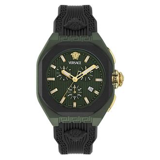 Versace V-Legend Chronograph Quartz Green Dial Mens Watch VE9L00625