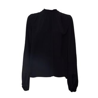 N&deg;21 Bow Collar Long Sleeve Blouse